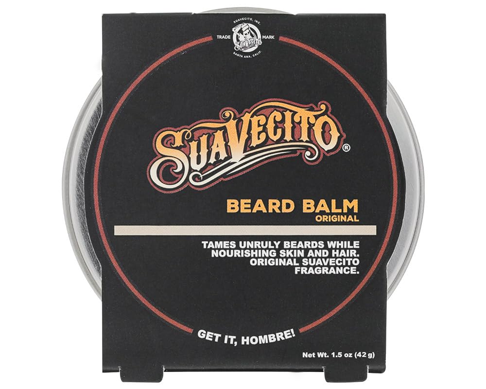 Pot Suavecito baume-barbe original, parfum frais, nourrit barbe et peau.