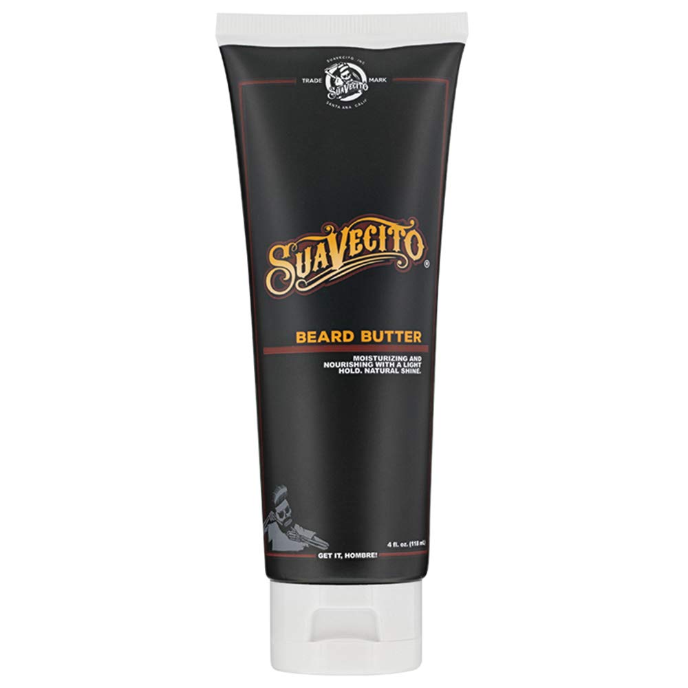 Beurre barbe Suavecito dans la bouteille 118 ml, offre une hydratation légère.