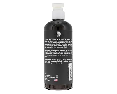Crème capillaire Suavecito – application facile grâce à la pompe, coiffage rapide.