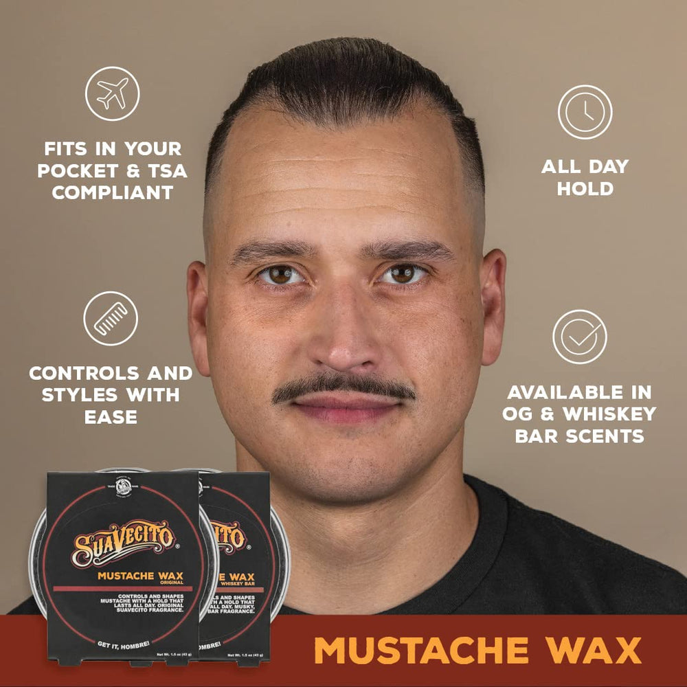 Emballage portable de Suavecito pour la cire moustache en déplacement