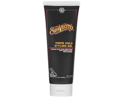 Gel coiffant Suavecito Firme dans une bouteille 8 oz, parfum d'origine et tenue durable.