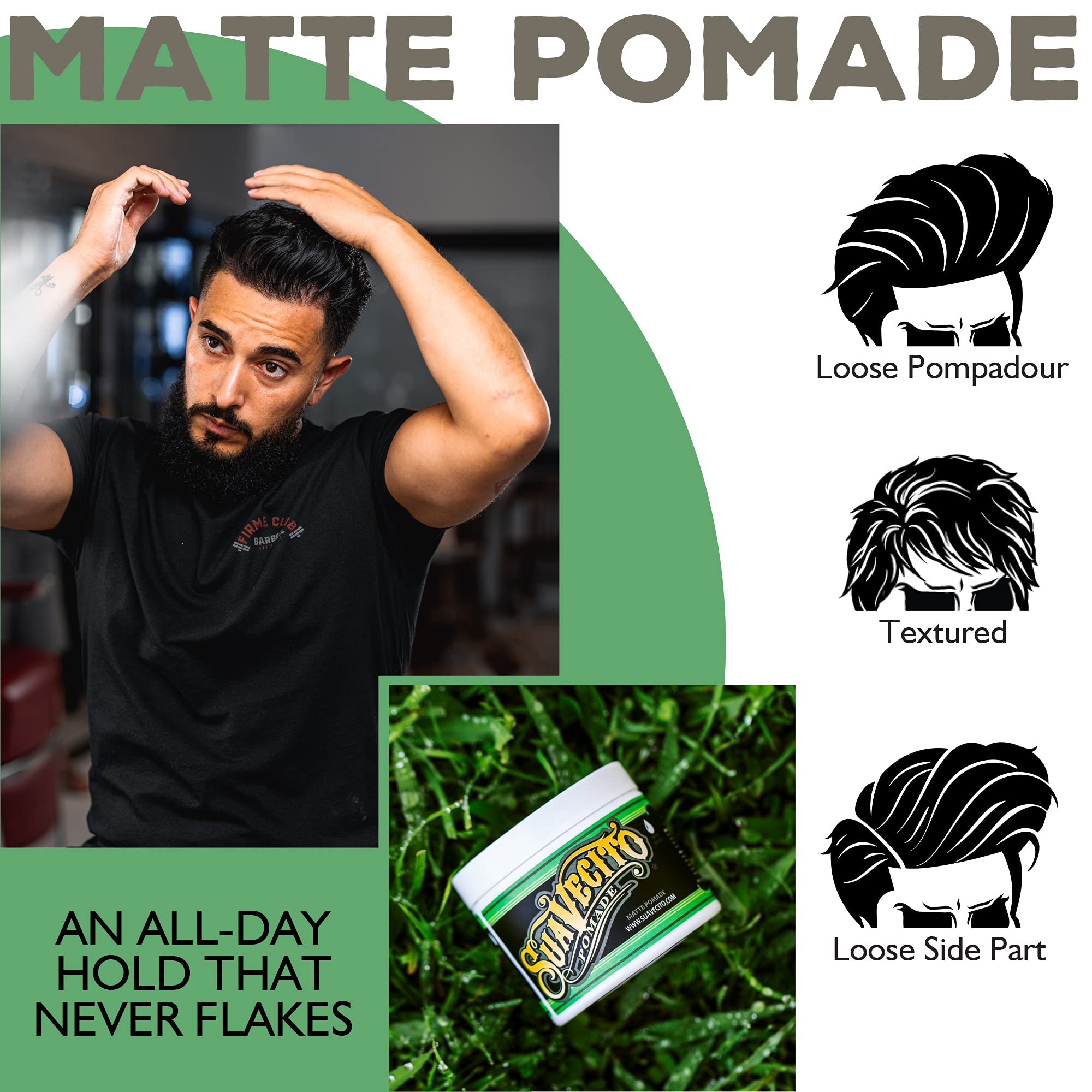 Packaging with 5 oz tub for convenient styling on the go