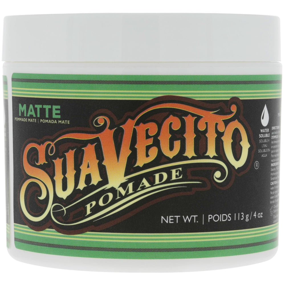Bouteille Suavecito Pomade Matte 4 oz prête à l’emploi pour un style quotidien
