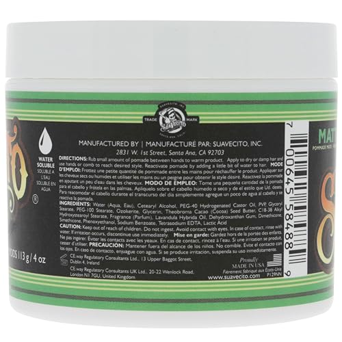 Double pack Pomade Matte Suavecito pour usage à domicile et en déplacement.