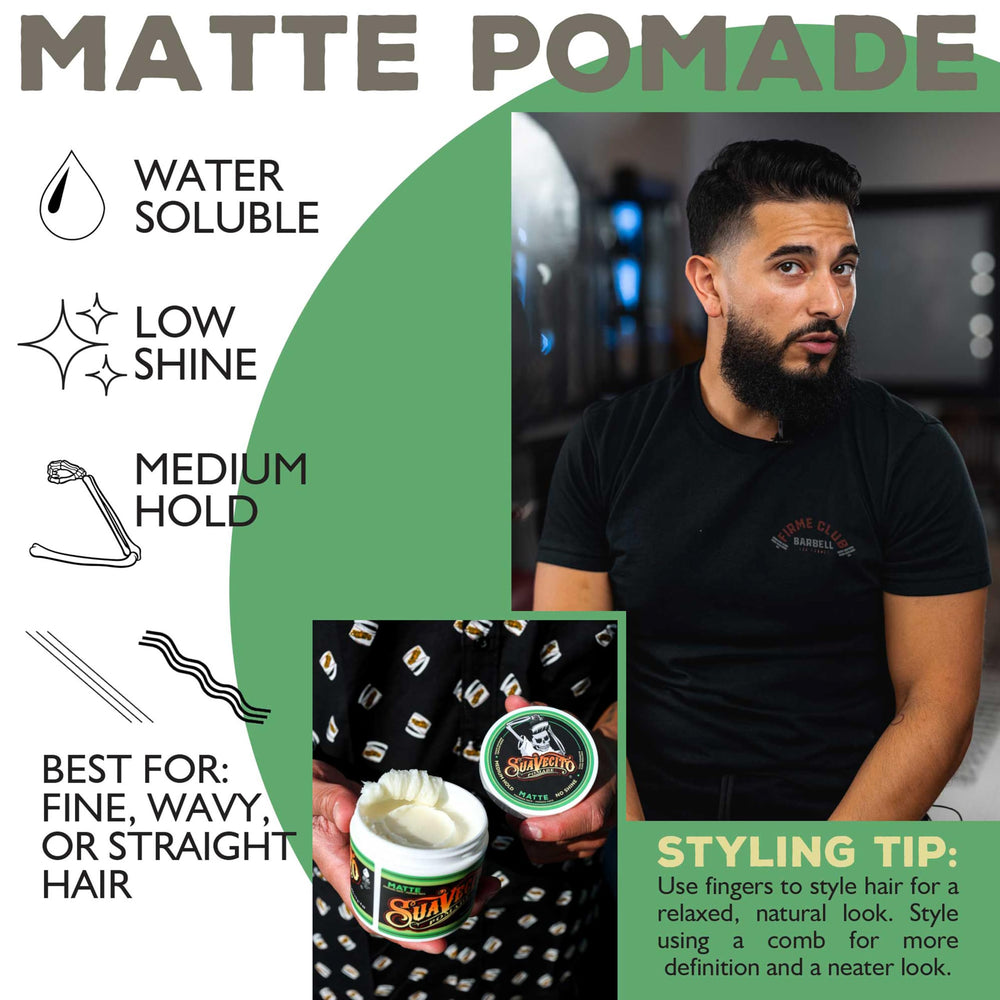 Odeur originale de Pomade Matte Suavecito, parfum familier et agréable.