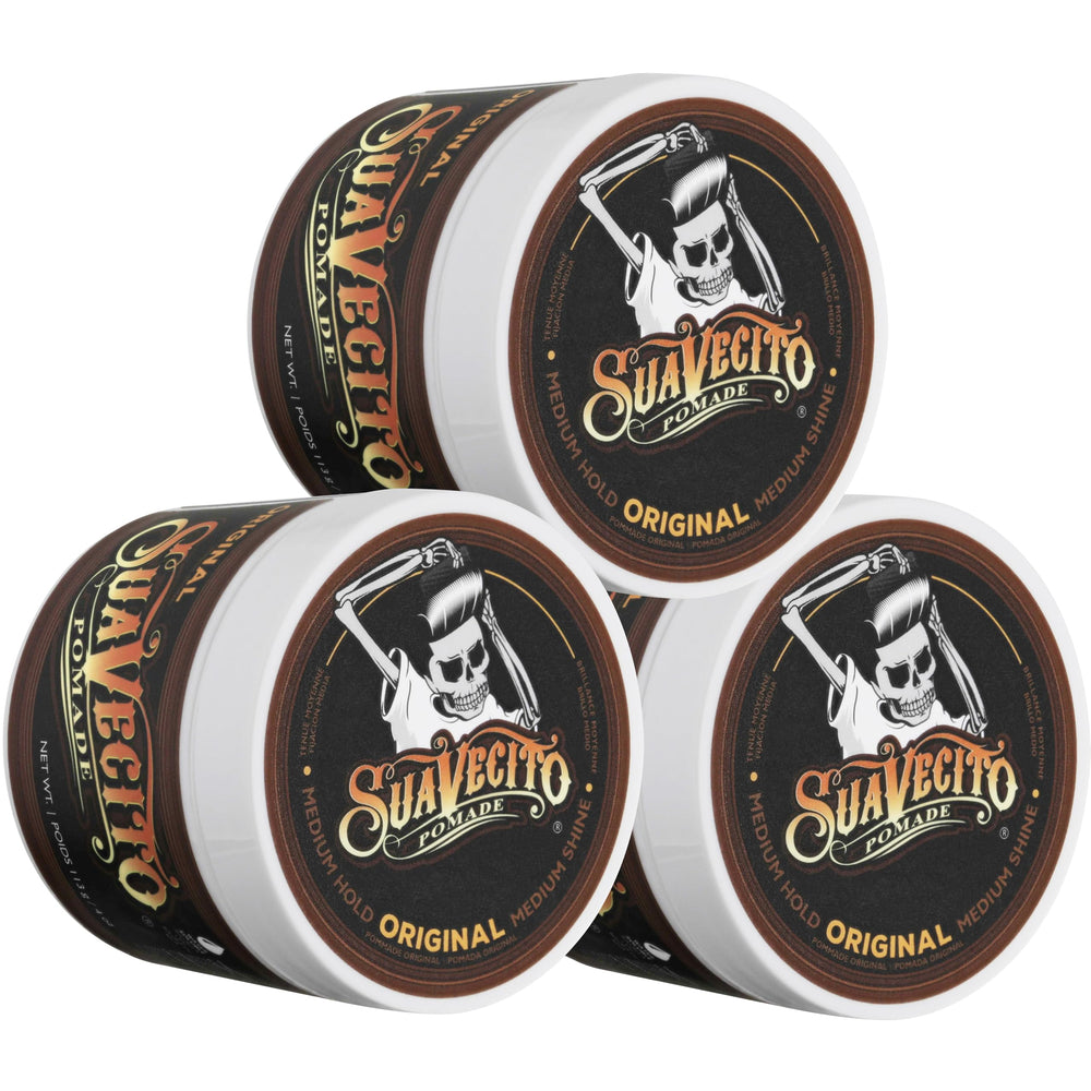 Application facile de la Pomade Suavecito Original Hold pour un style précis