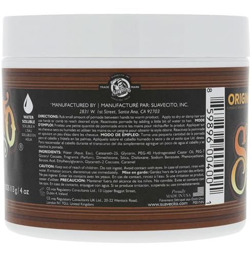 Texture crèmeuse de Suavecito Original Hold prête à l’application
