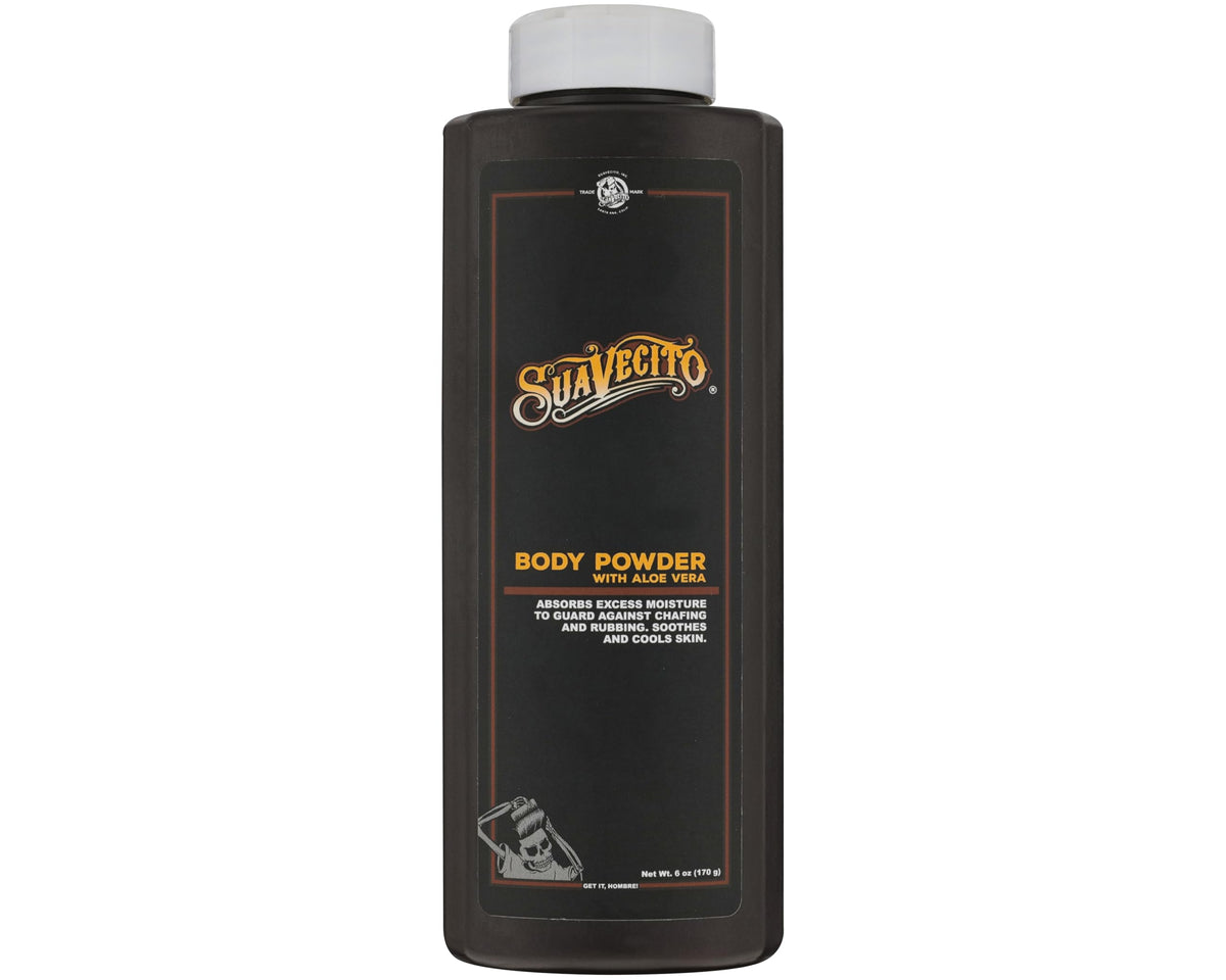 Poudre corporelle Suavecito avec Aloe Vera absorbant rapidement l’humidité