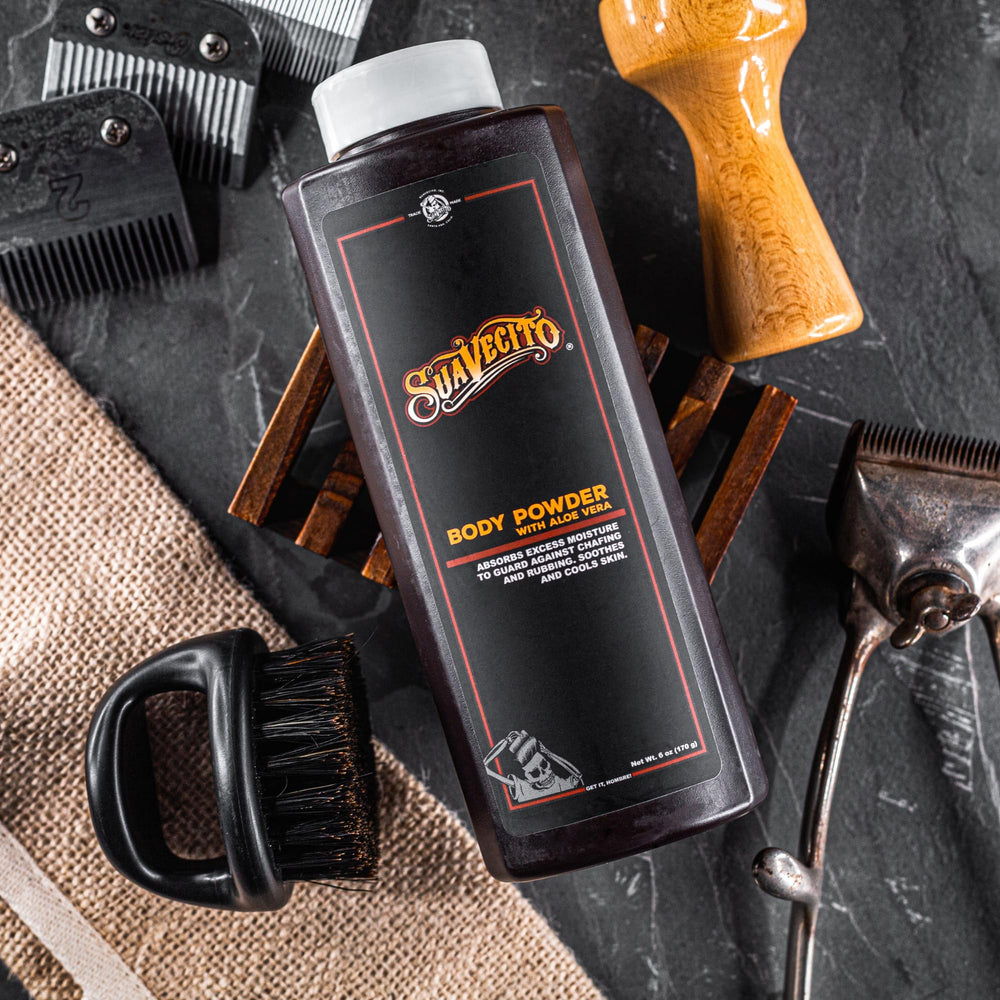 Texture légère de la poudre Suavecito Aloe Vera pour un confort durable