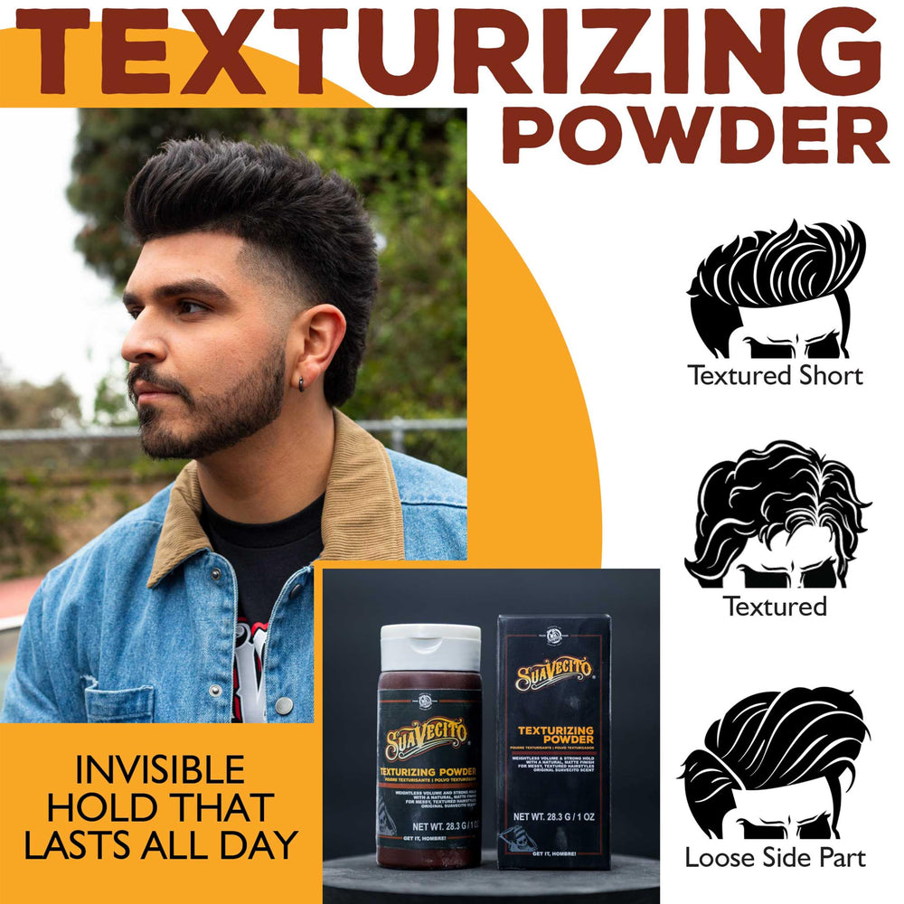 Suavecito Poudre tenue ferme cheveux style durable toute la journée
