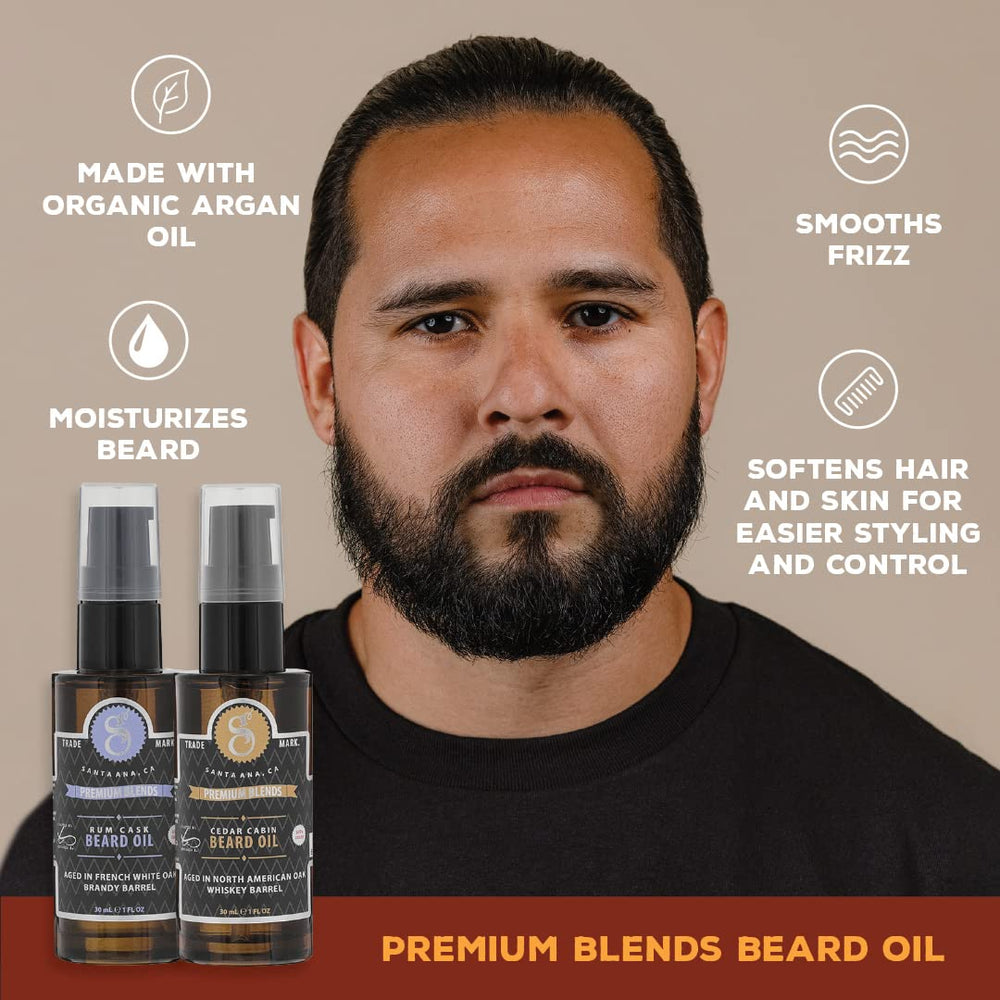 Application rapide et légère de l huile pour barbe Suavecito.