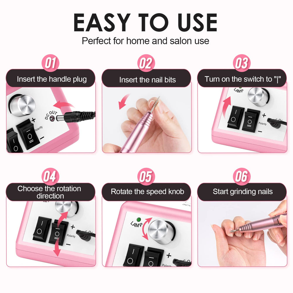 SUBAY perceuse à ongles, usage professionnel ou maison, parfait pour nail art