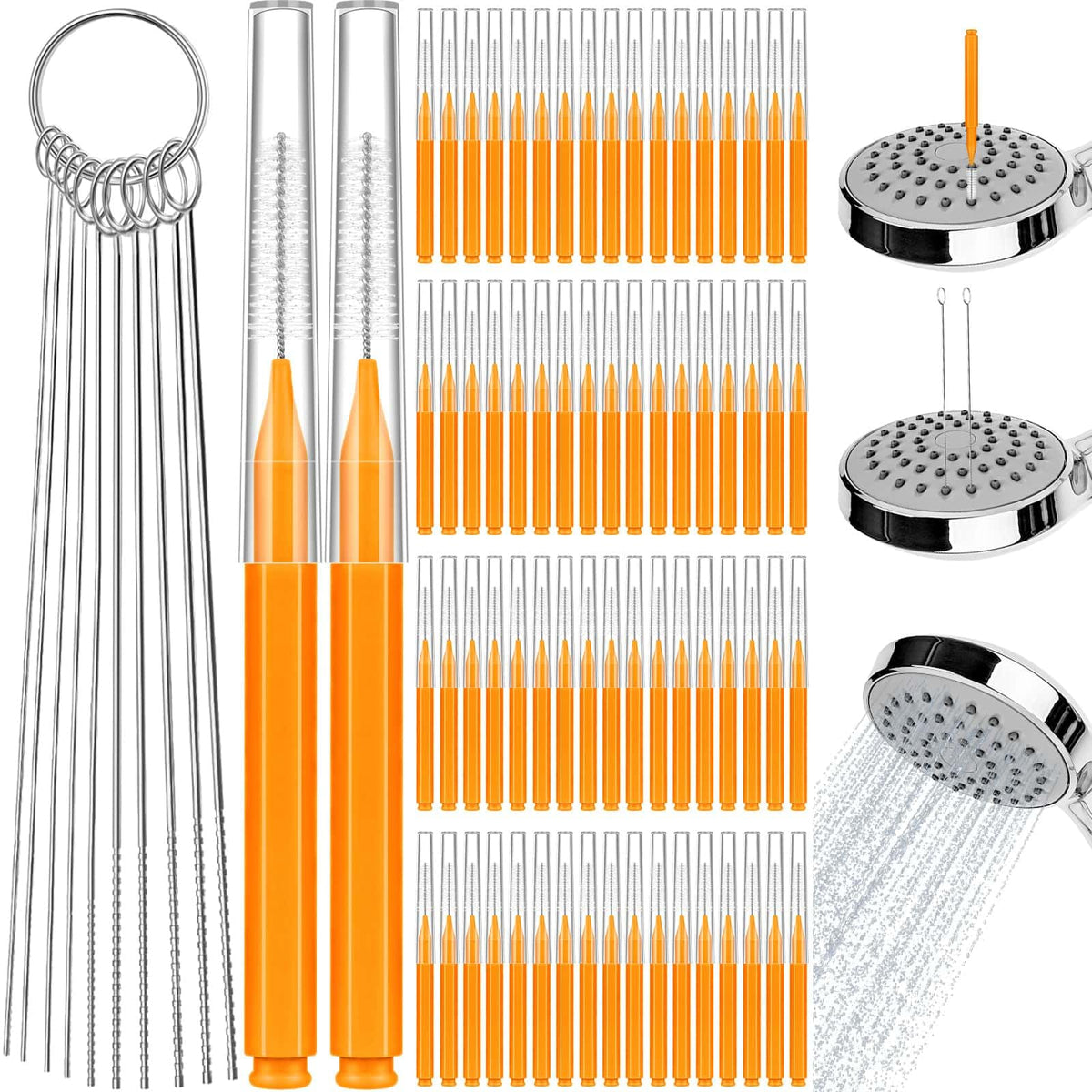 Sublaga pack nettoyage douche, ensemble complet pour deboucher et entretenir les pommeaux.