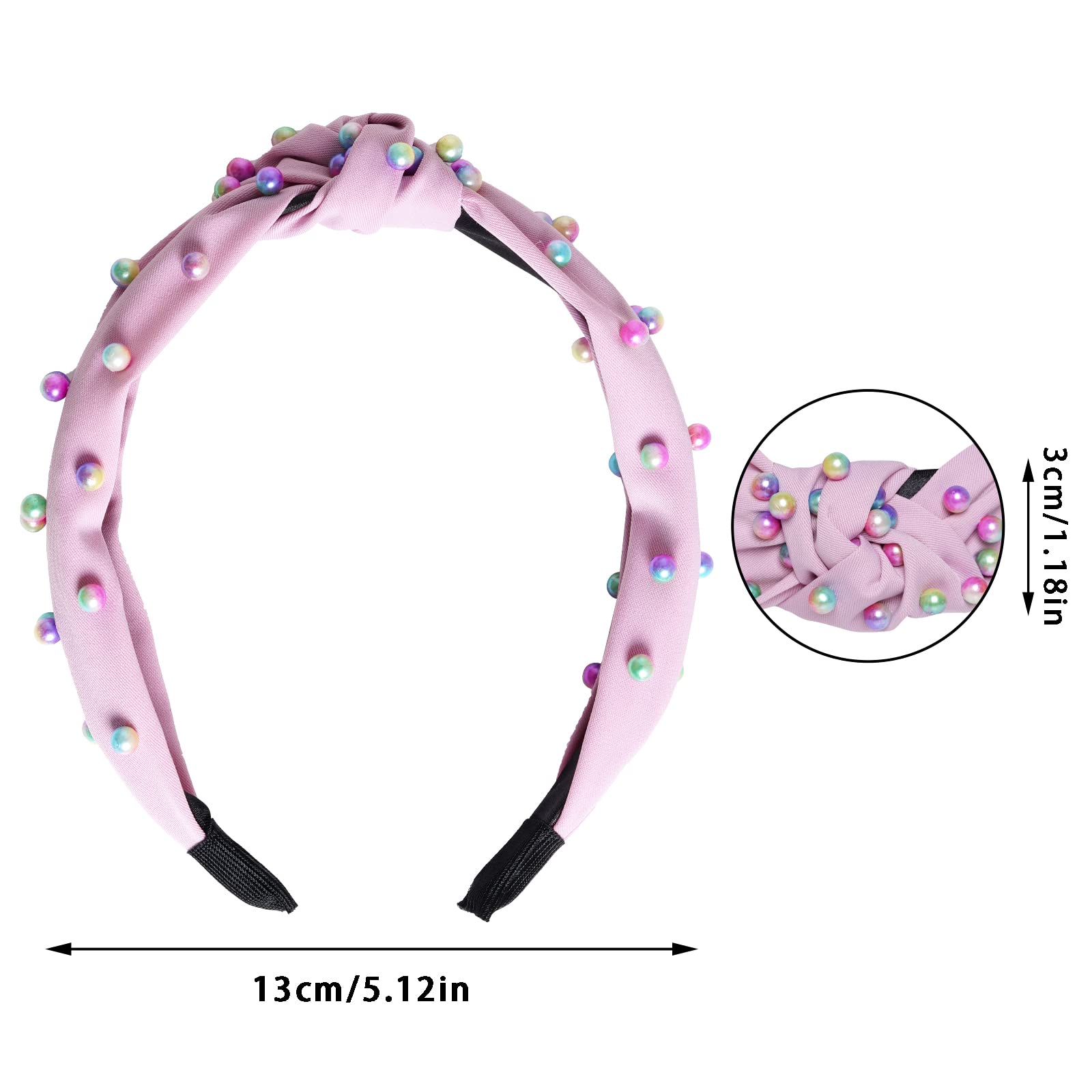 Bandeau Sucrain en perles bleu, accent coloré idéal pour une tenue casual.