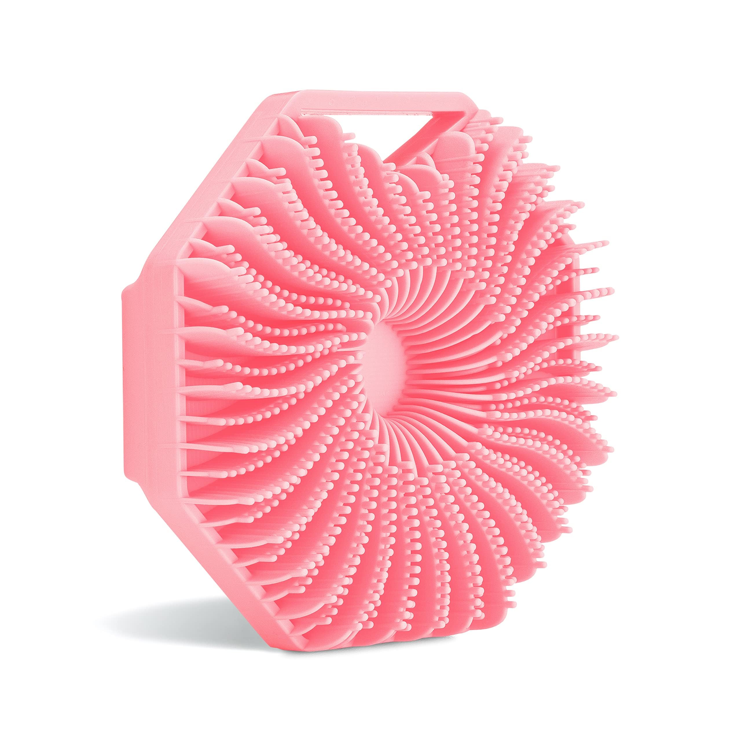 Sud Scrub brosse douche silicone antimicrobienne rose, hygiène durable