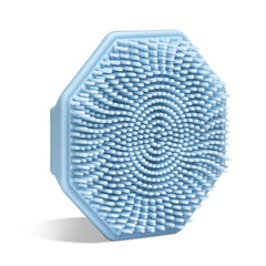 Sud Scrub brosse visage silicone antimicrobienne bleu, nettoyage en douceur.