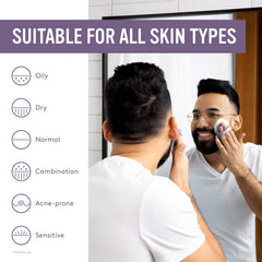 Sud Scrub brosse-visage-silicone avec poignee ergonomique antiglisse pour une prise sûre