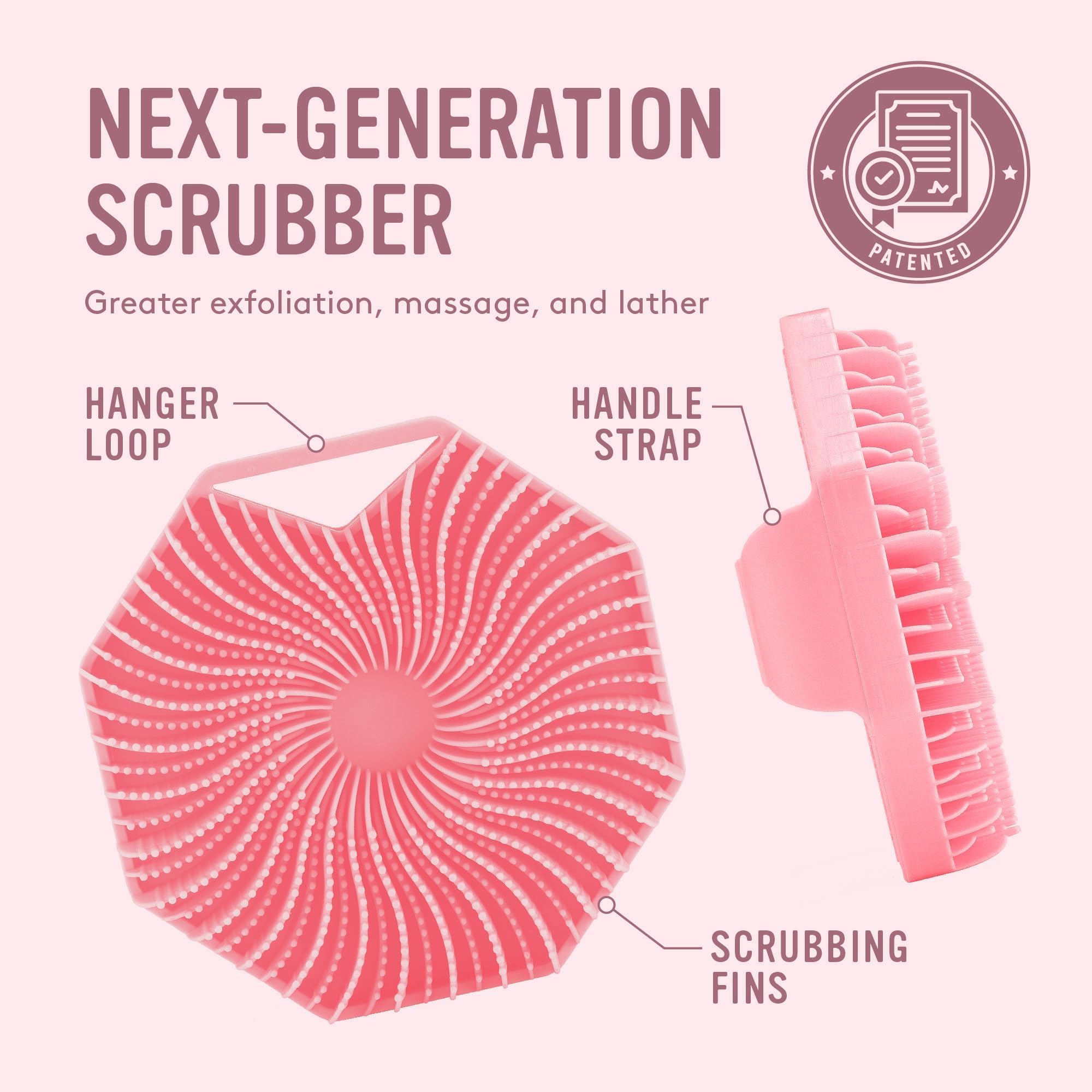 Sud Scrub silicone qualité alimentaire durable pour douche éco-responsable