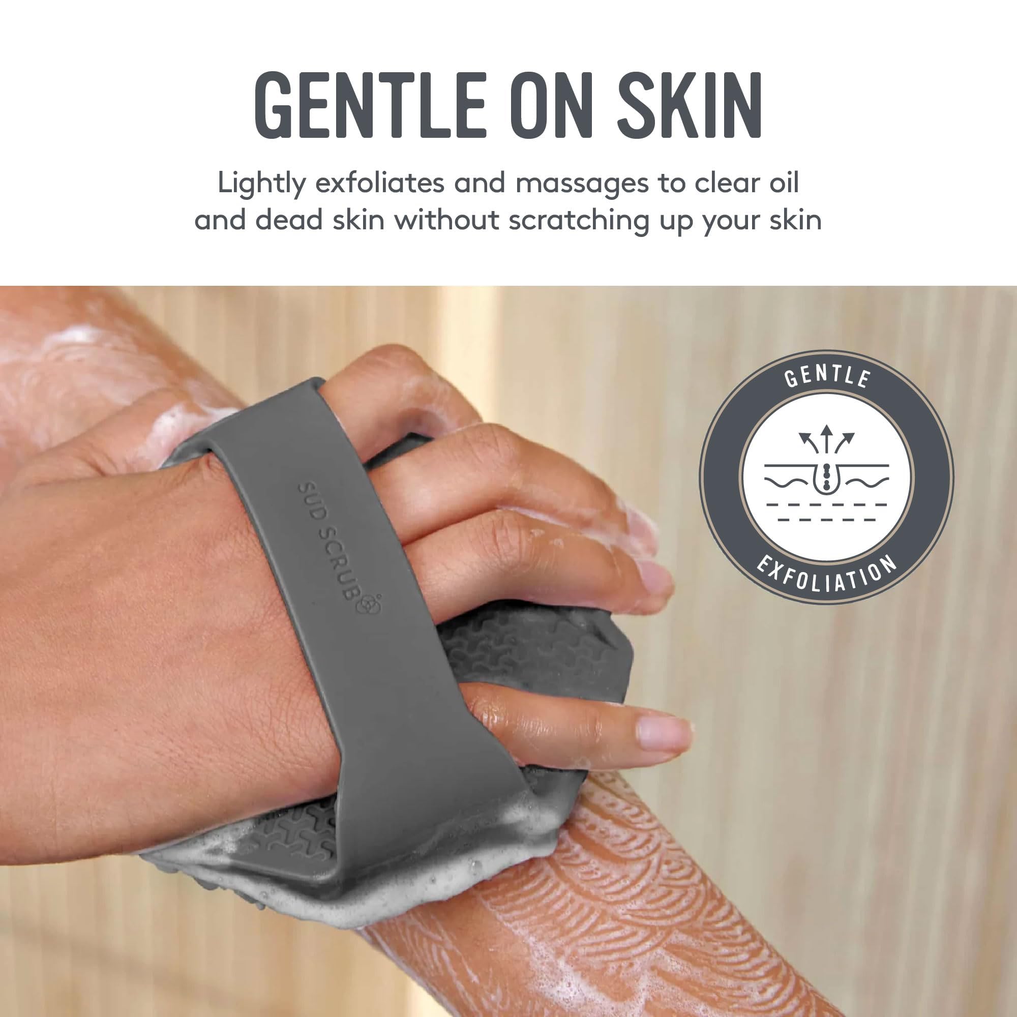Sud Scrub texture flexible et fins doux pour exfolier en douceur la peau