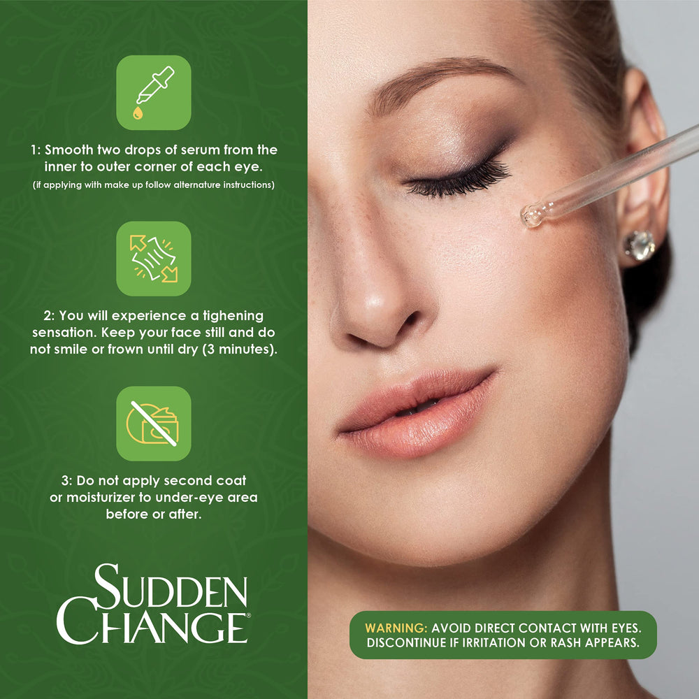 Sudden Change: application sûre sous le maquillage et lors d’un look maquillage.