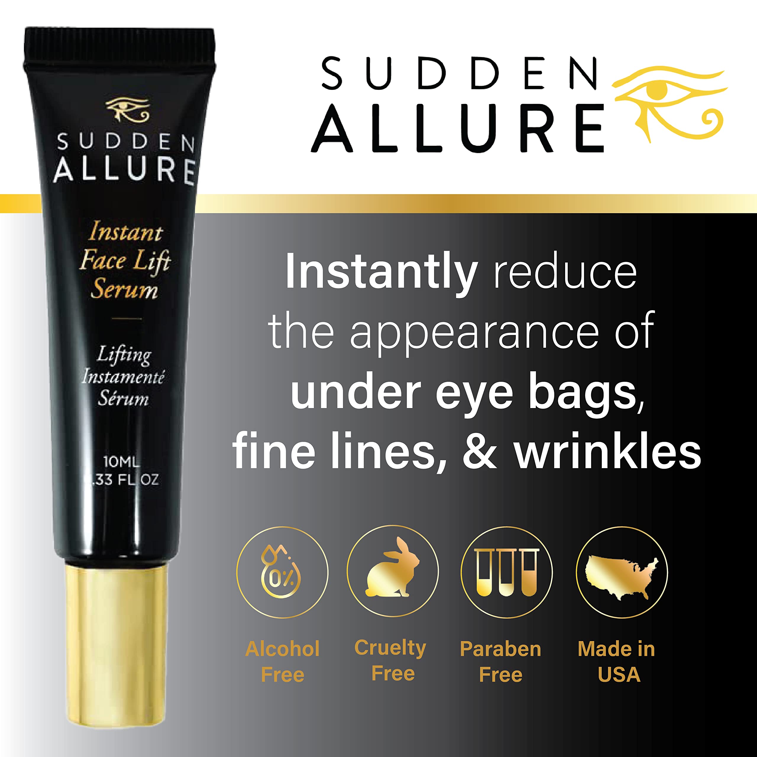 Sérum lift ridules autour des yeux avec absorption rapide.