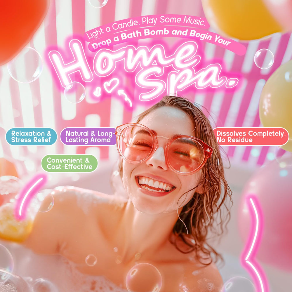 SudsyRoar bombes bain rose effervescence: dissolution rapide et peau douce.