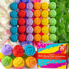 SudsyRoar bombes bain rose ensemble: expérience spa maison avec six parfums.
