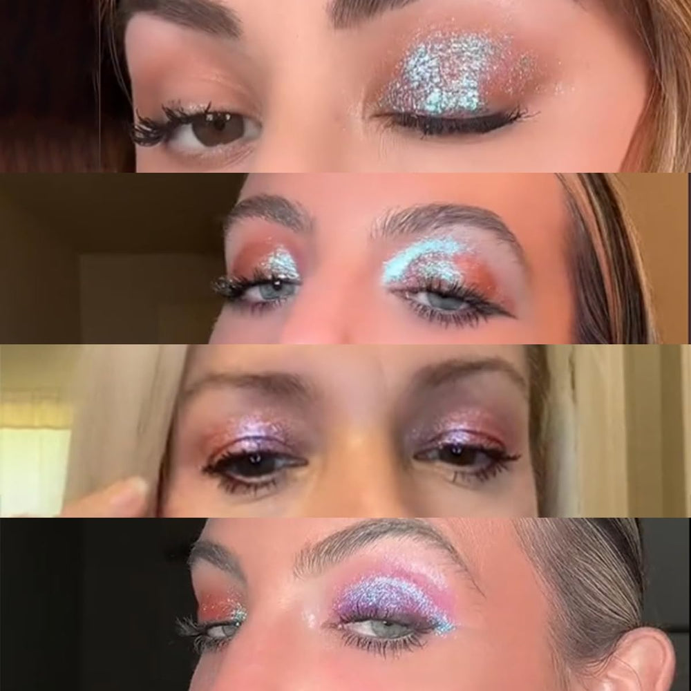 Application du fard Ethereal sur les yeux pour un rendu uniforme