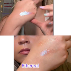 Texture fine du fard-yeux Ethereal qui adhère sans bavure