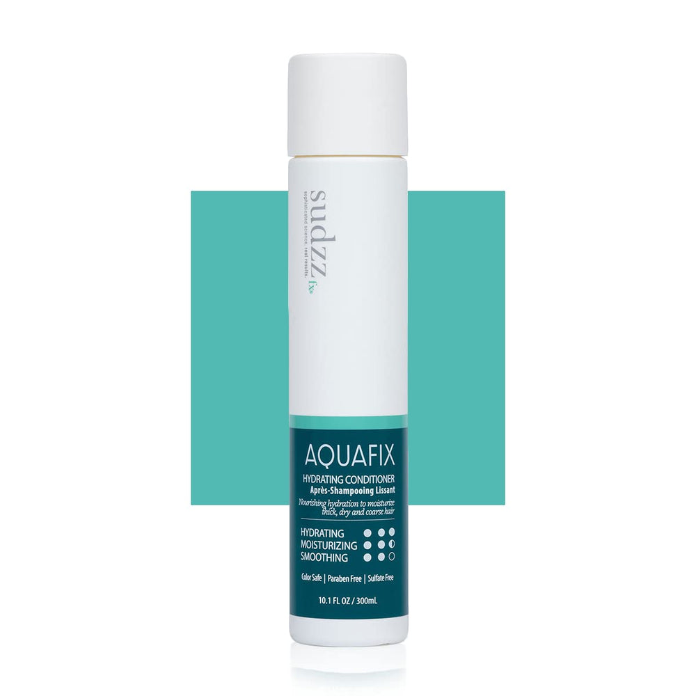 SUDZZFX AquaFix: conditionneur hydratant pour cheveux secs pour douceur et brillance.
