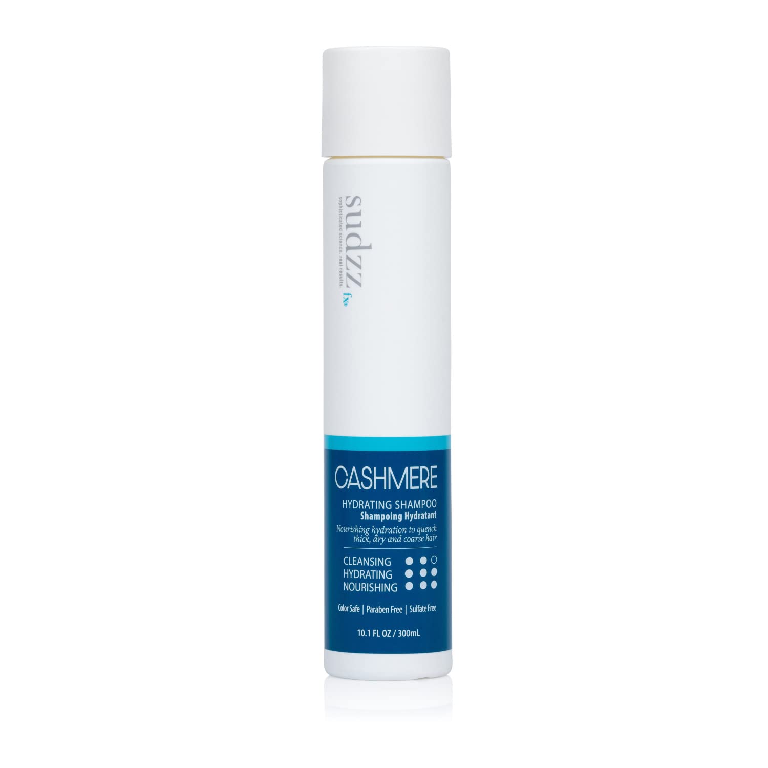 SUDZZFX Cashmere Shampoo dans sa bouteille, hydratation en profondeur pour cheveux soyeux