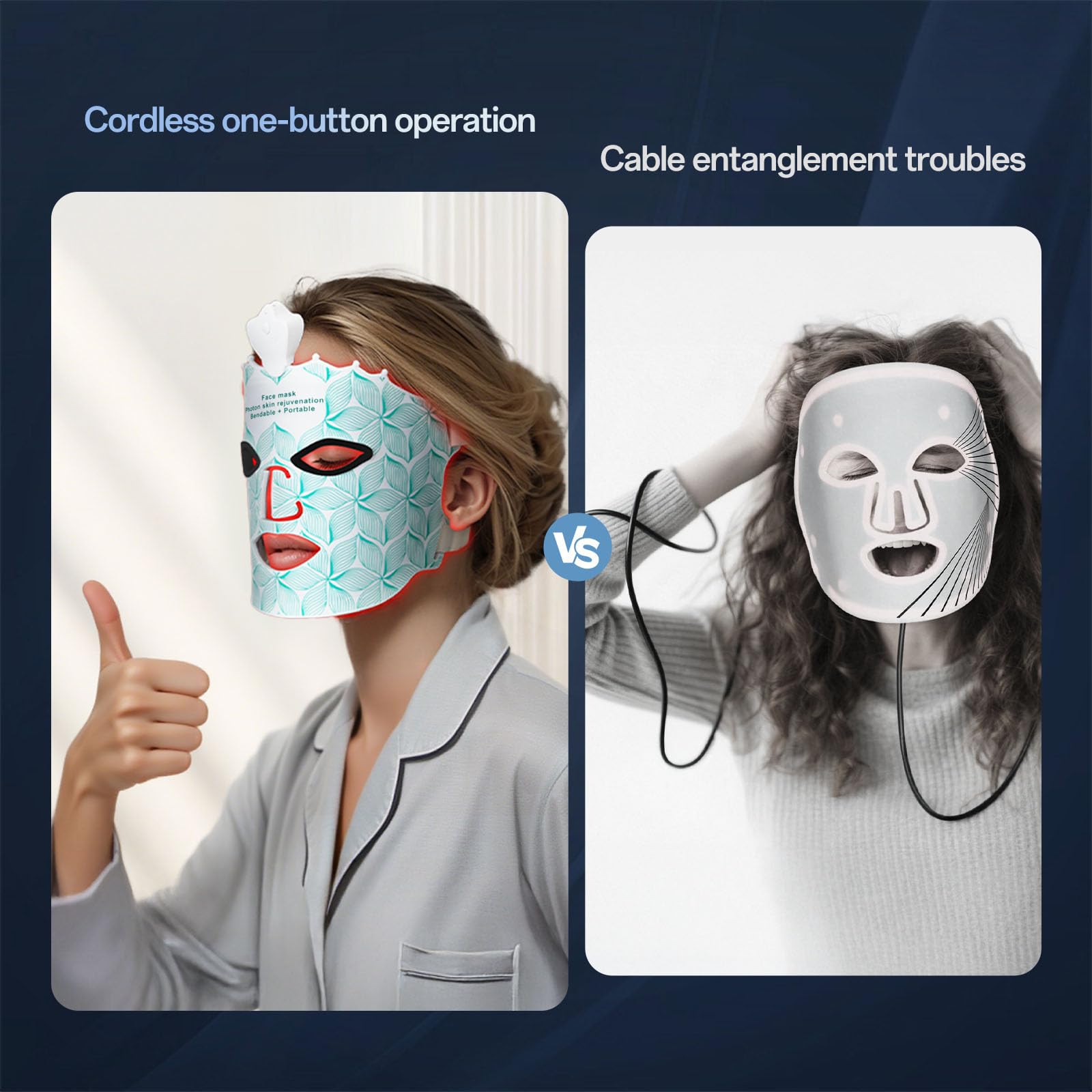 SUERBEATY masque silicone doux et flexible pour un ajustement confortable