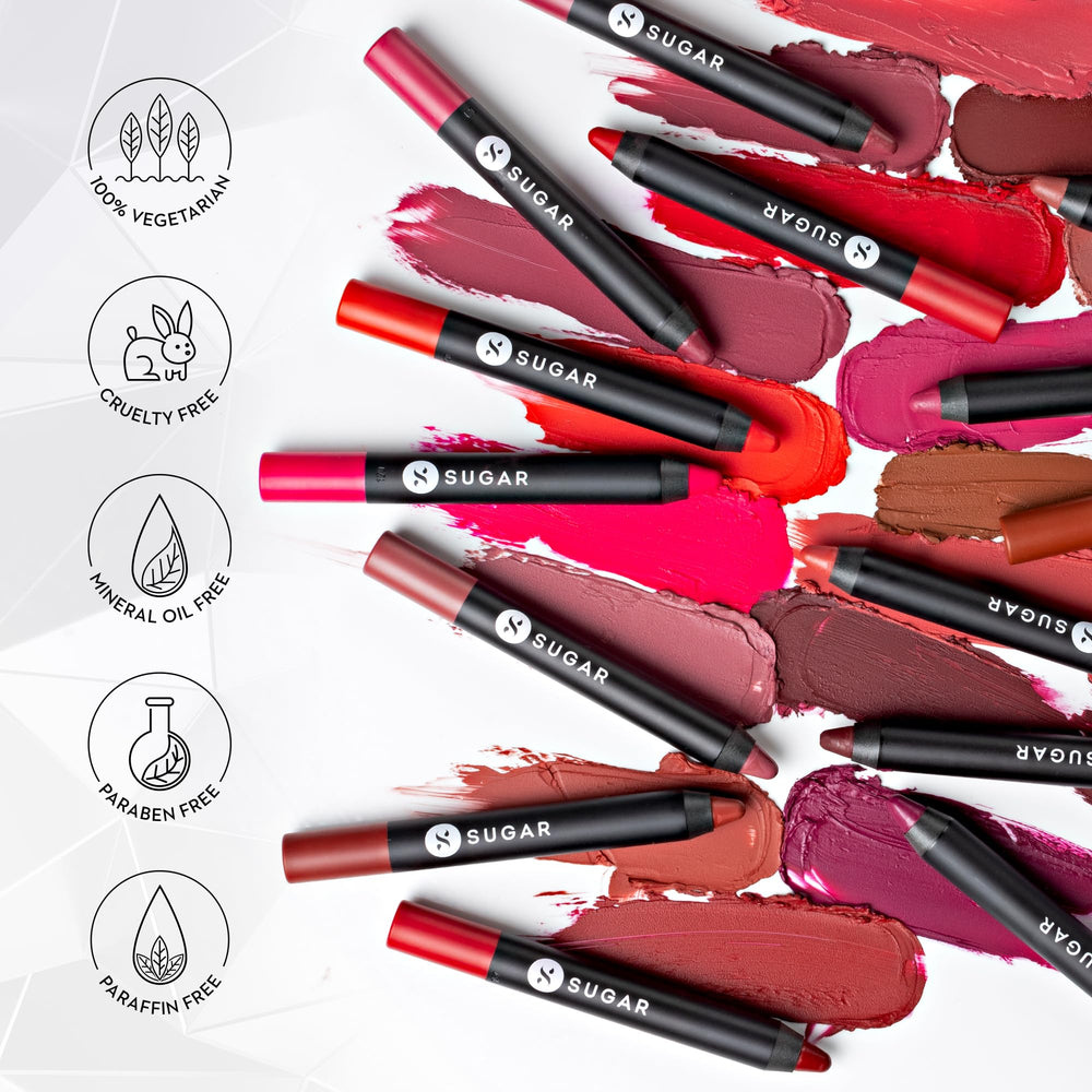 SUGAR Cosmetics Nuance Viola Lèvres Matte – couleur riche qui flatte le teint.