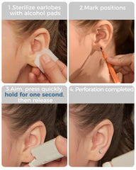 SugarTang bijou oreille 4mm cz prong, éclat durable pour un perçage précis.