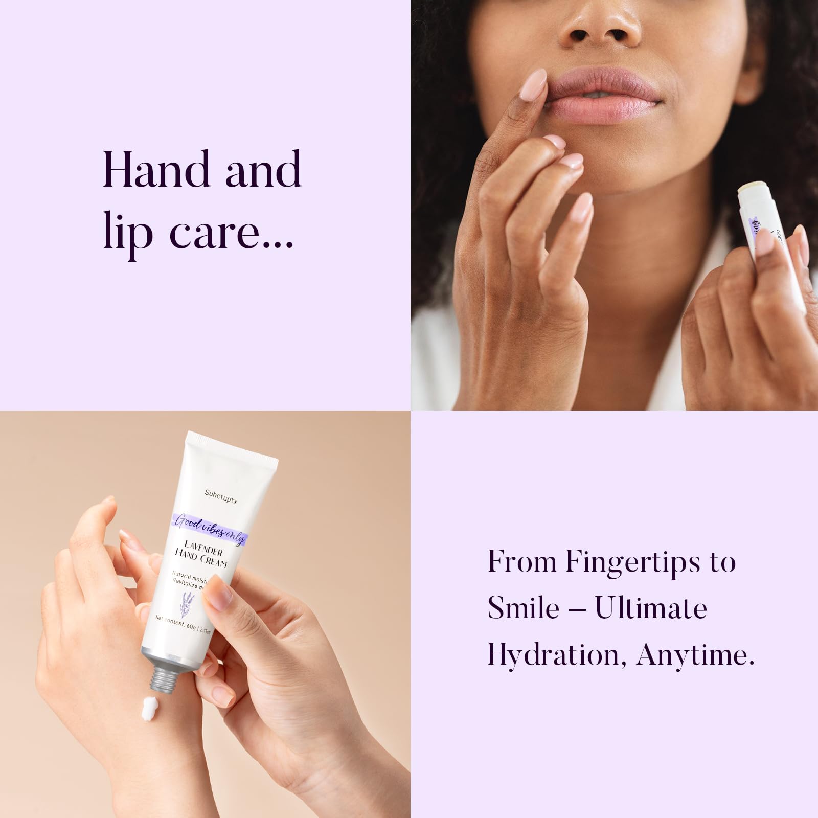 Crème mains Suhctuptx, soin nourrissant rapide pour les mains sèches.