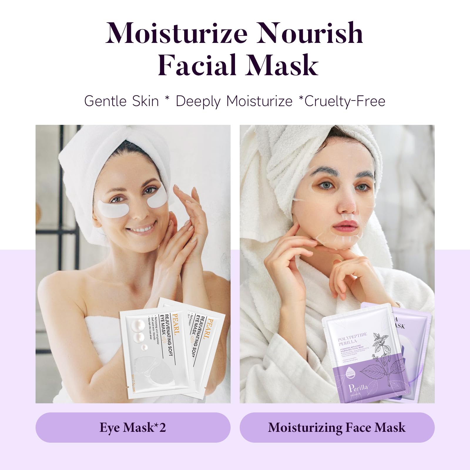 Masque visage Centella Asiatica Suhctuptx, soin nourrissant pour peau.