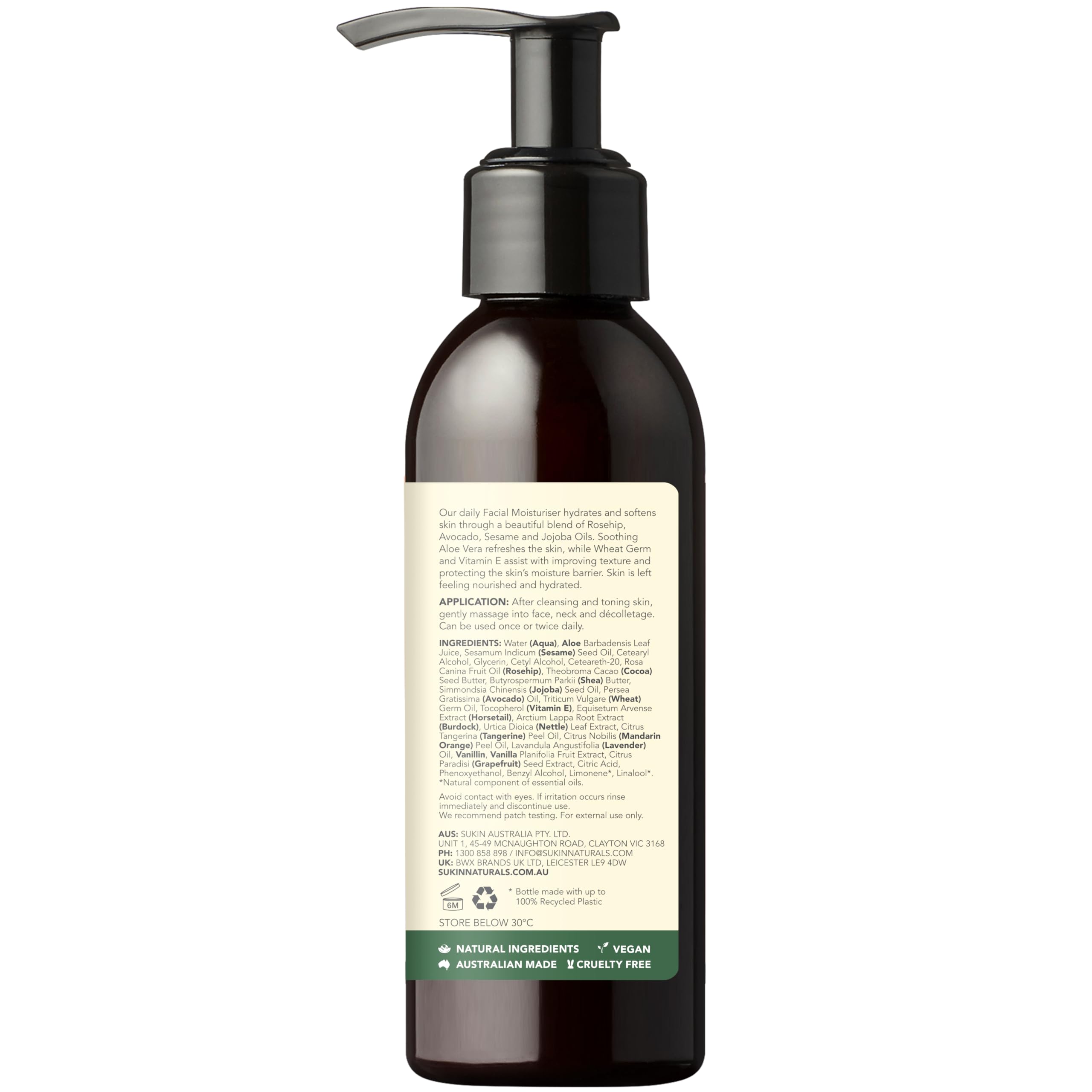 Sukin huile rose-musquée-avocat-jojoba – nourrissage en profondeur