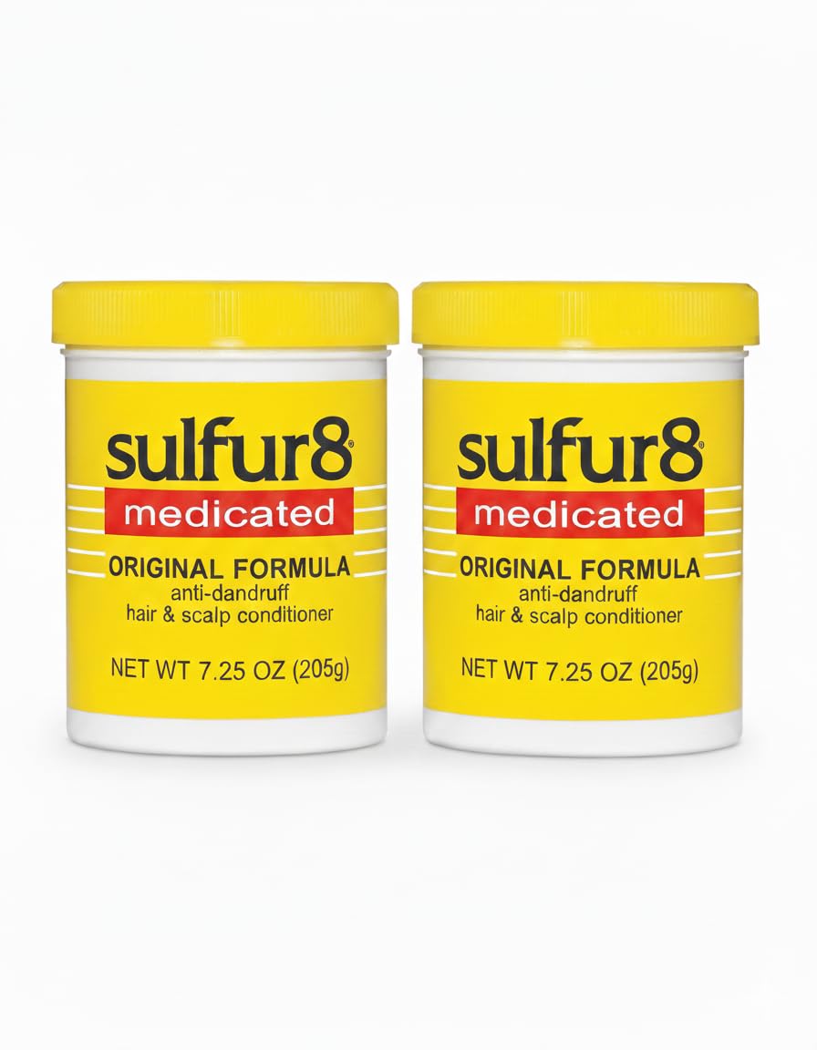 Sulfur 8 bouteille après-shampooing anti-pelliculaire, aide à maîtriser les pellicules visibles.