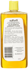 Shampooing Sulfur 8 apporte mousse riche et cheveux doux.