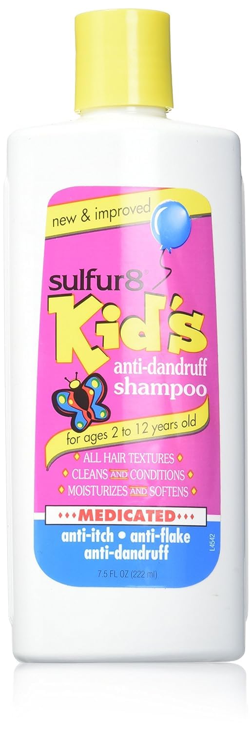 Shampooing Sulfur8 Kids, bouteille 7,5 oz, apaise le cuir chevelu irrité