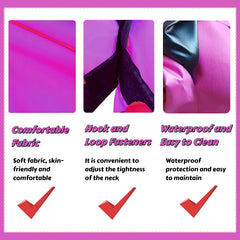 Sulieschen Rose Red Mastectomy Shower Cover with Drain Pockets supports drainage bags.