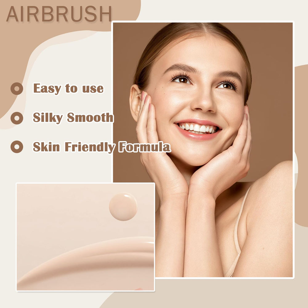 Sulily Airbrush Foundation 03 Nu – fini nu léger pour un look naturel.