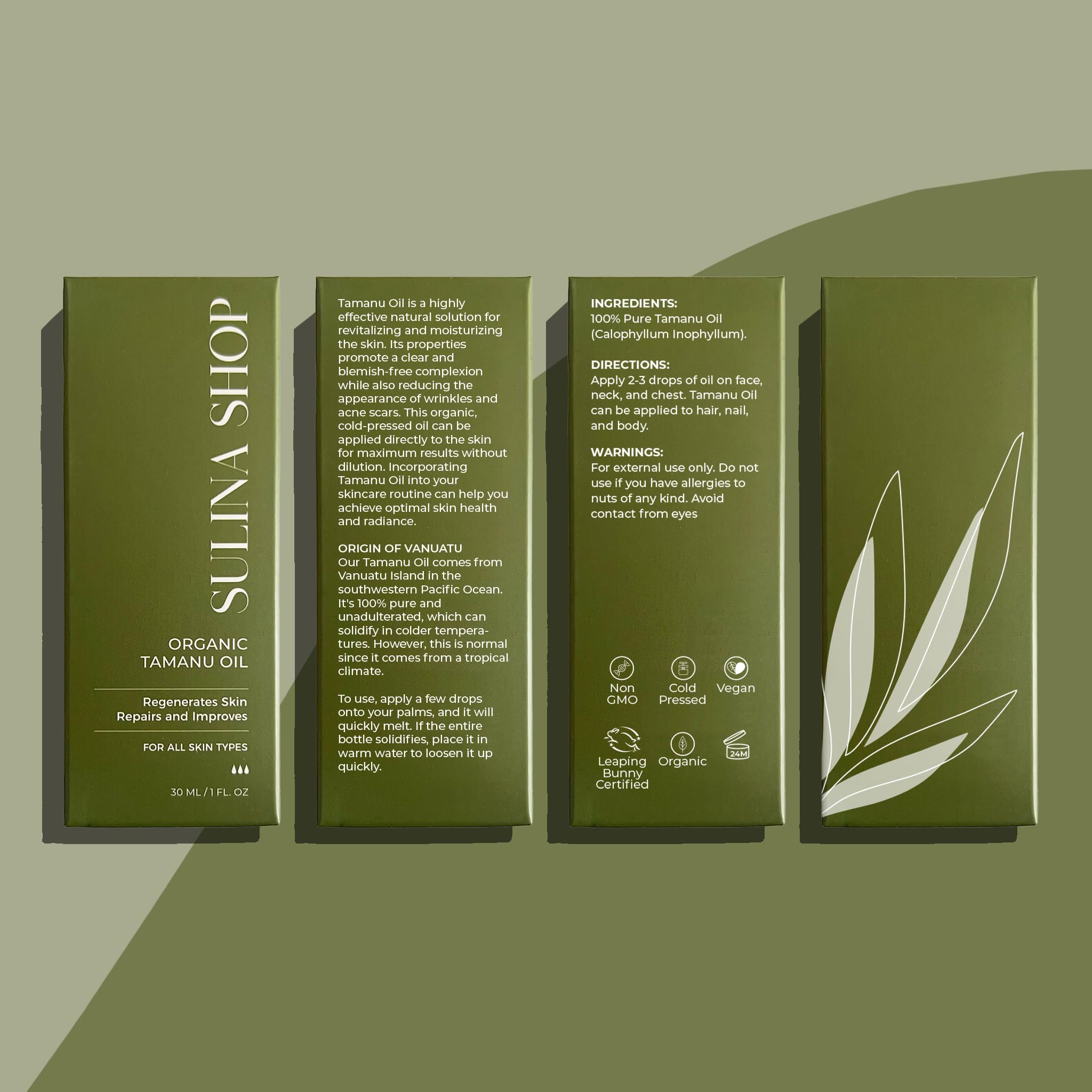 Huile Tamanu Sulina Shop – emballage-verre écologique