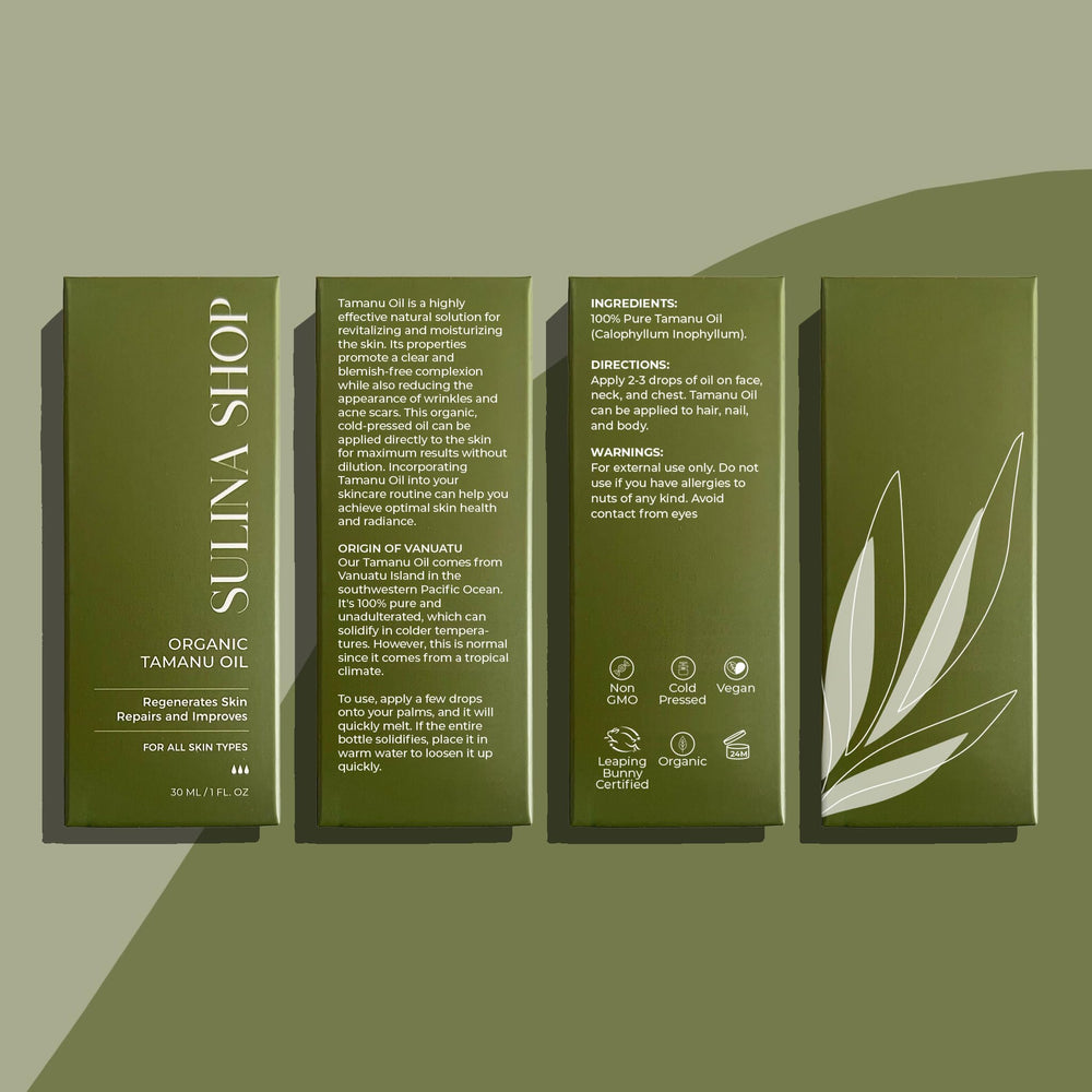 Huile Tamanu Sulina Shop – emballage-verre écologique