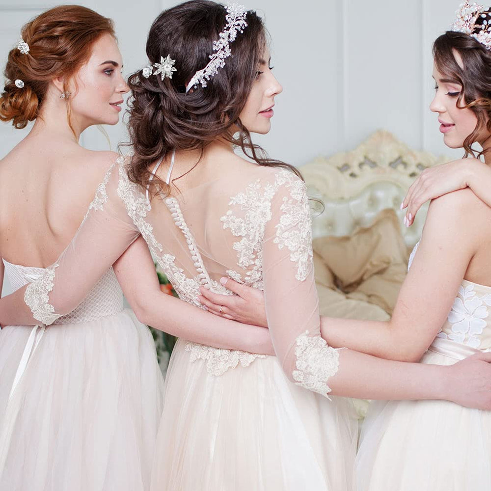 Accessoires coiffure SUMAJU pour mariage, perles et cristaux ajoutent élégance.