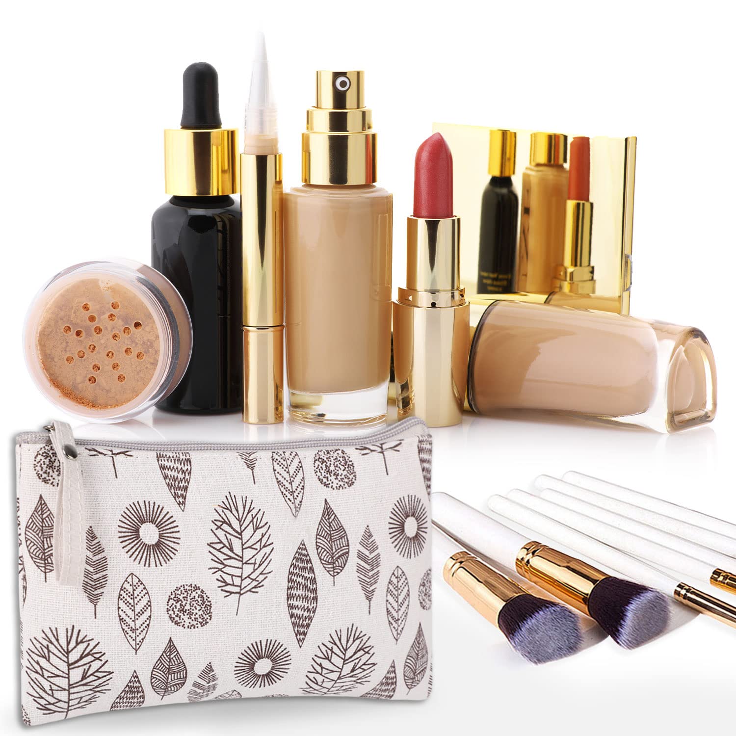 SUMAJU sac cosmétique toile, format compact idéal pour voyages.
