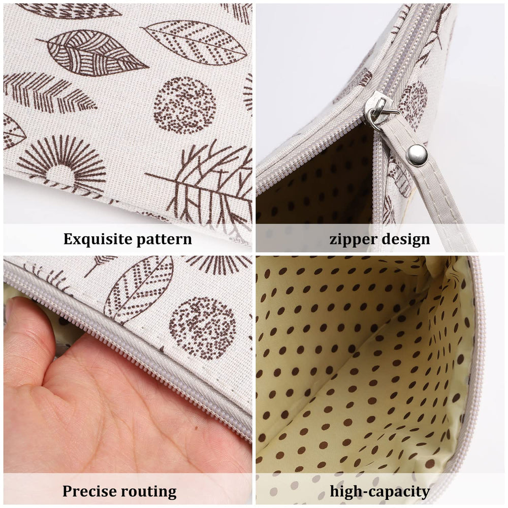 SUMAJU sac cosmétique toile, fermeture éclair pratique pour tout accessoire.
