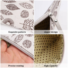 SUMAJU sac cosmétique toile, fermeture éclair pratique pour tout accessoire.