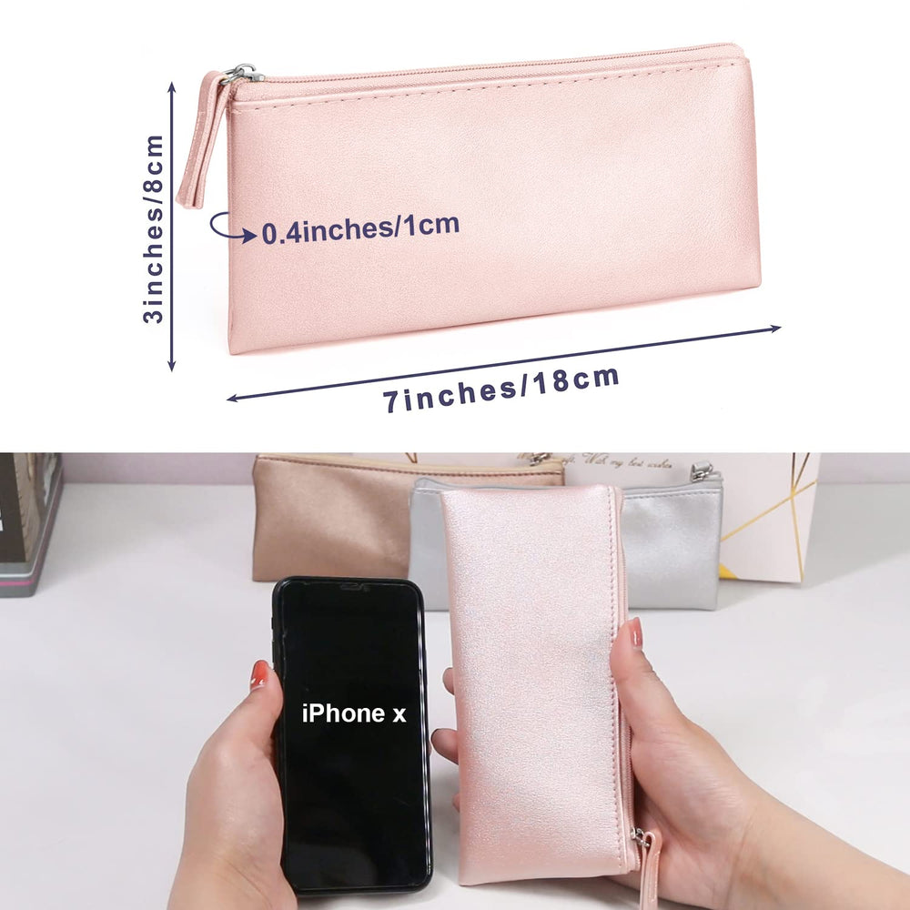 SumDirect pochette crayons PU cuir fermée, protection et sécurité