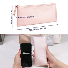 SumDirect pochette crayons PU cuir fermée, protection et sécurité